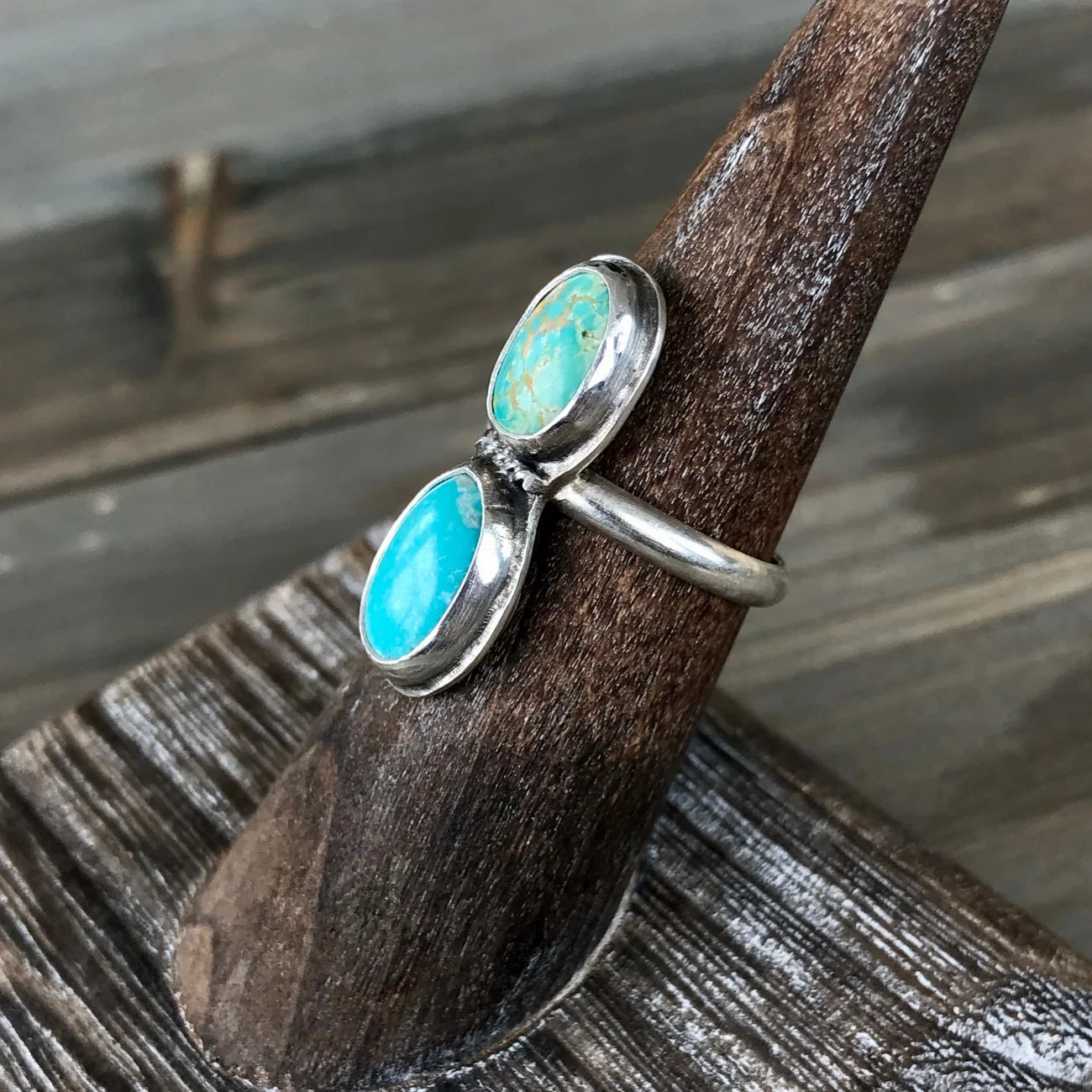 Arizona Turquoise Sterling Silver Ring SIZE 5.5